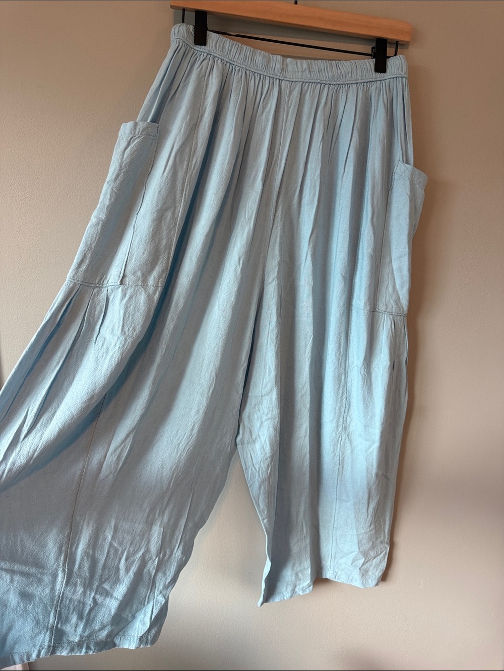 Free People Quinn Pants - Blue - Size S - Picture 2 of 4